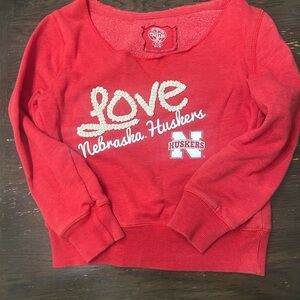 Red Nebraska Huskers girls Sweater